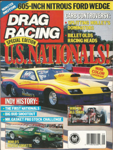 DRAG RACING 1988 SEPT - WILD FORD WEDGE, INDY HISTORY, US NATS